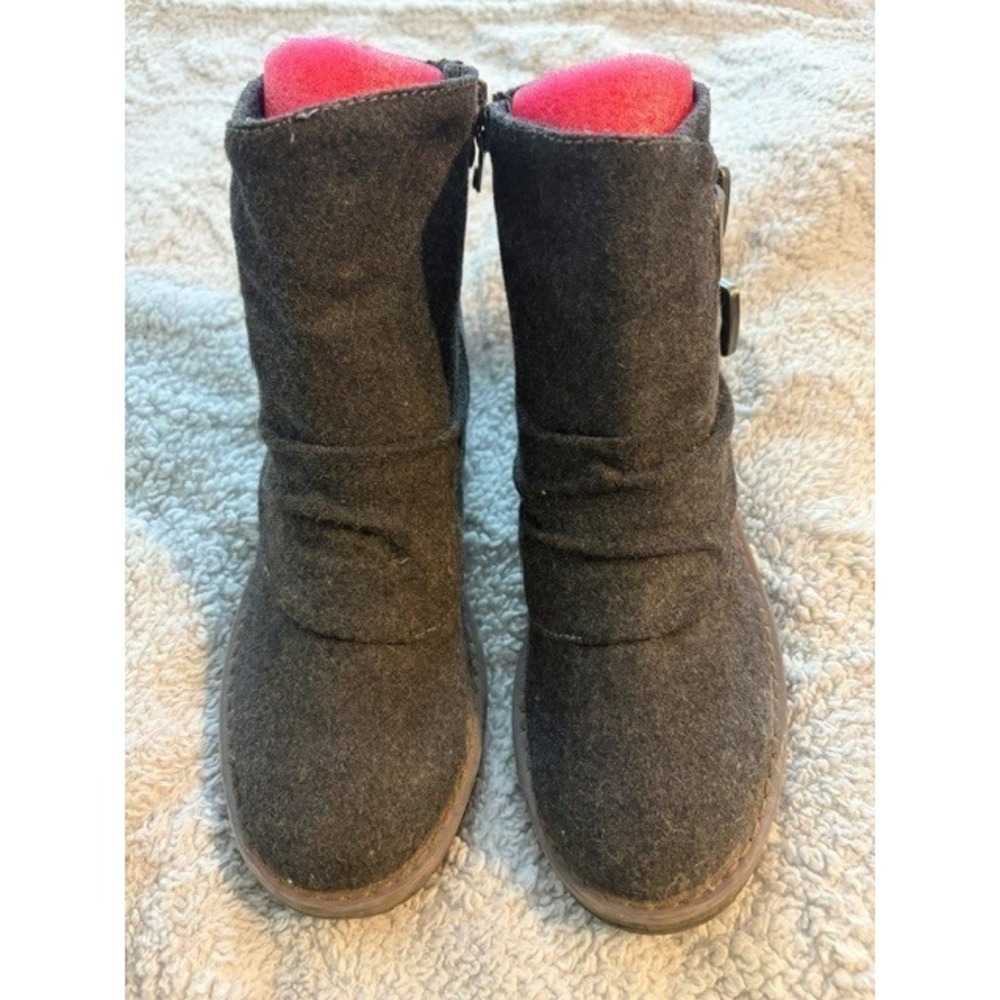 Women's Grey Blowfish Malibu Flannel B130 Ankle Boots Size‎ 7